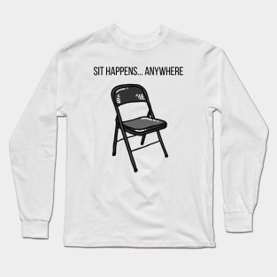 Folding Chair Funny Long Sleeve T-Shirt